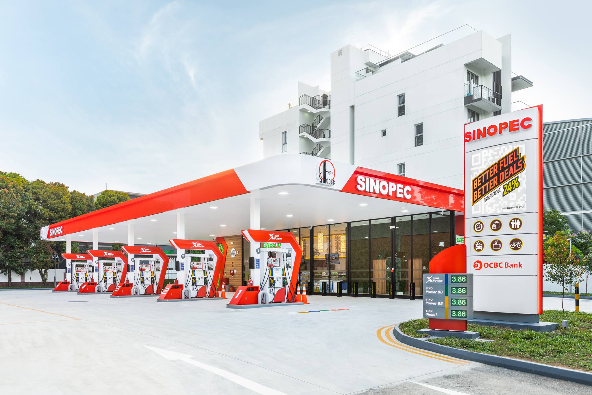 Sinopec открывает первую АЗС за пределами Китая