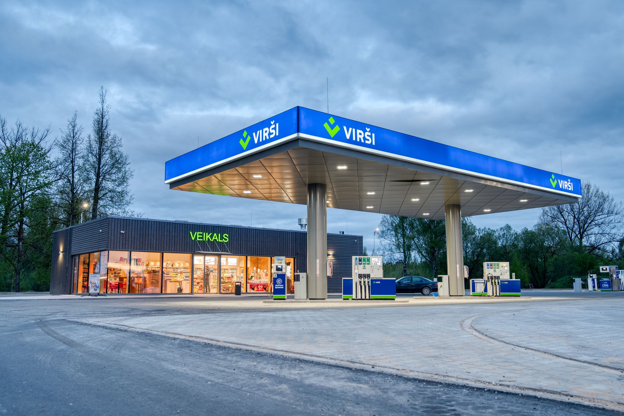 Virši вложила в строительство АЗС с CNG СПГ-станции более одного миллиона евро