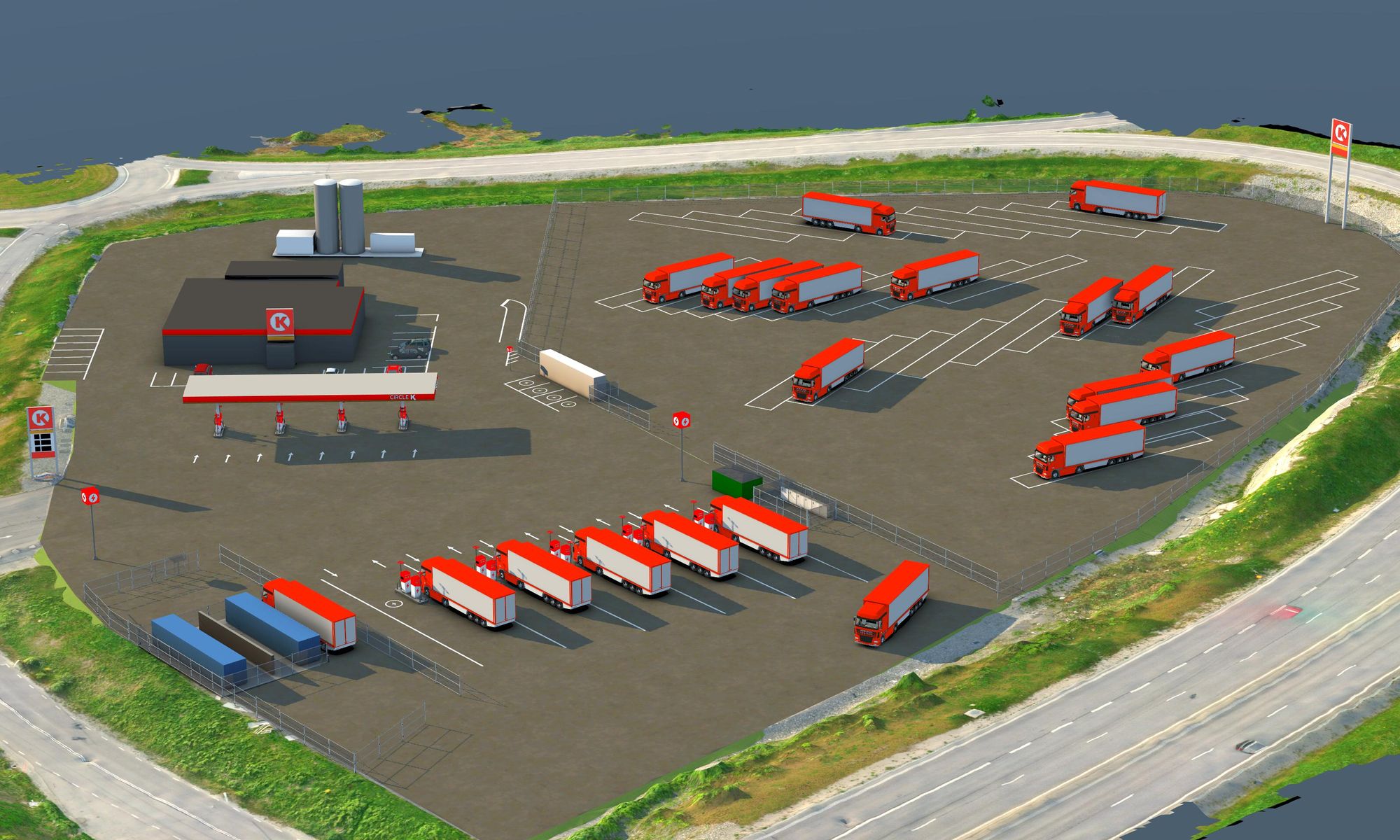 В порту Гётеборг Circle K откроет первую в Скандинавии АЗС общего пользования для заправки фур водородом