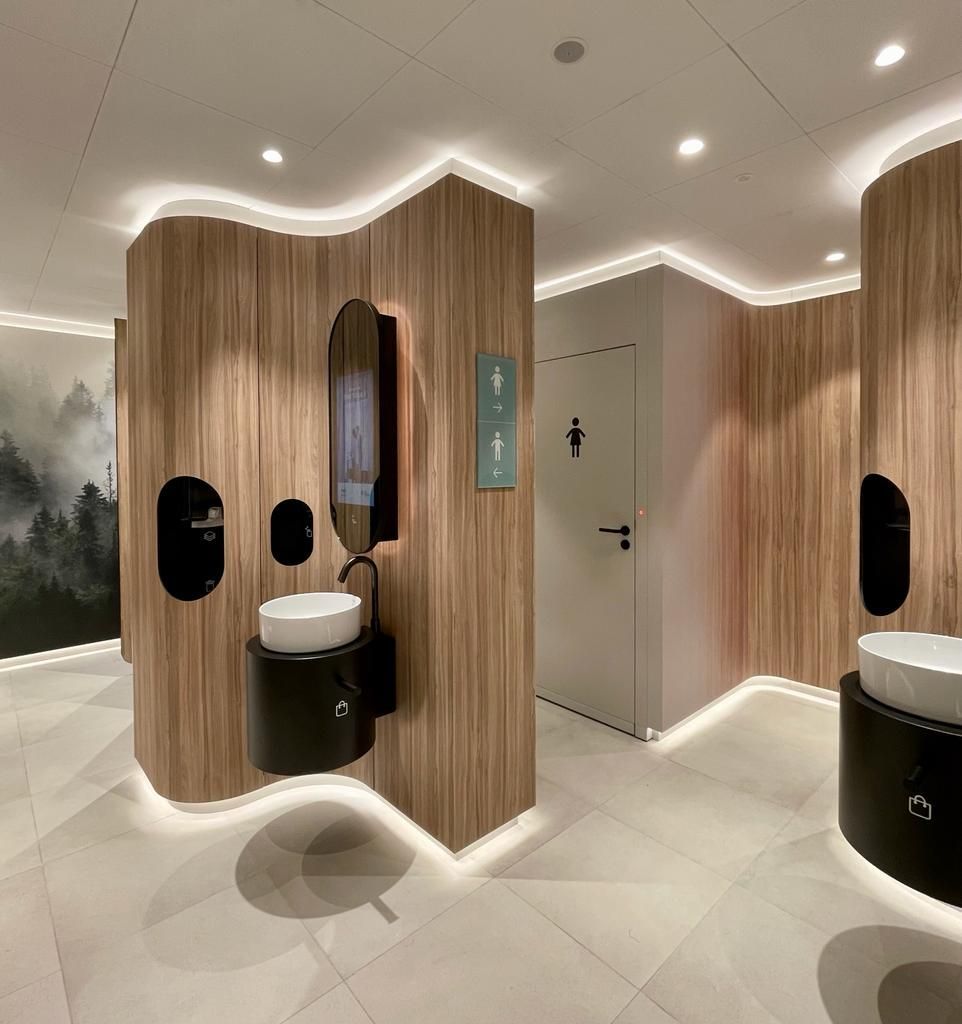 Туалет One Hundred Restroom на АЗС Total Netherland (Нидерланды)