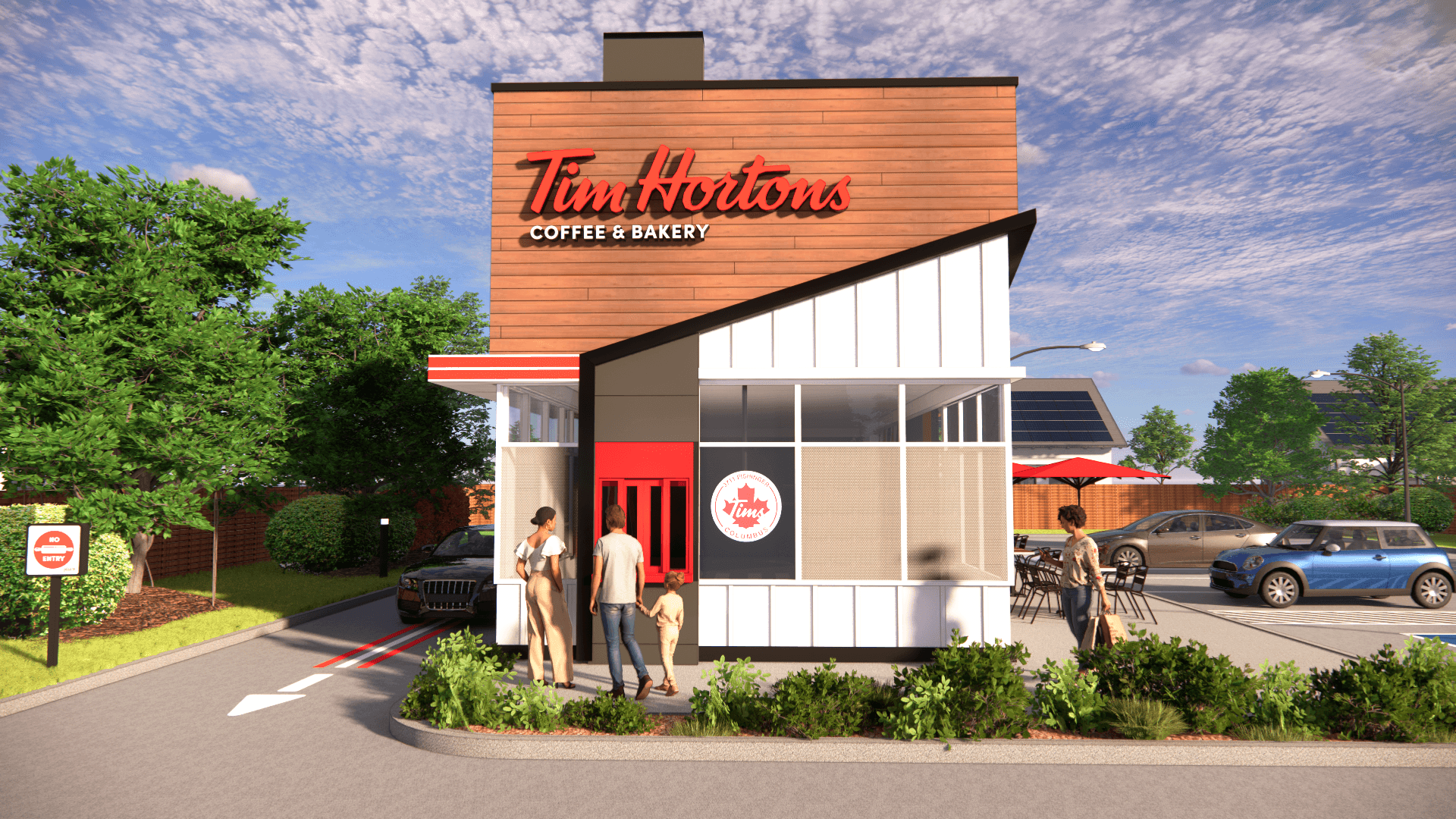 «Компактный» ресторан быстрого питания Tim Hortons в формат Drive-Thru