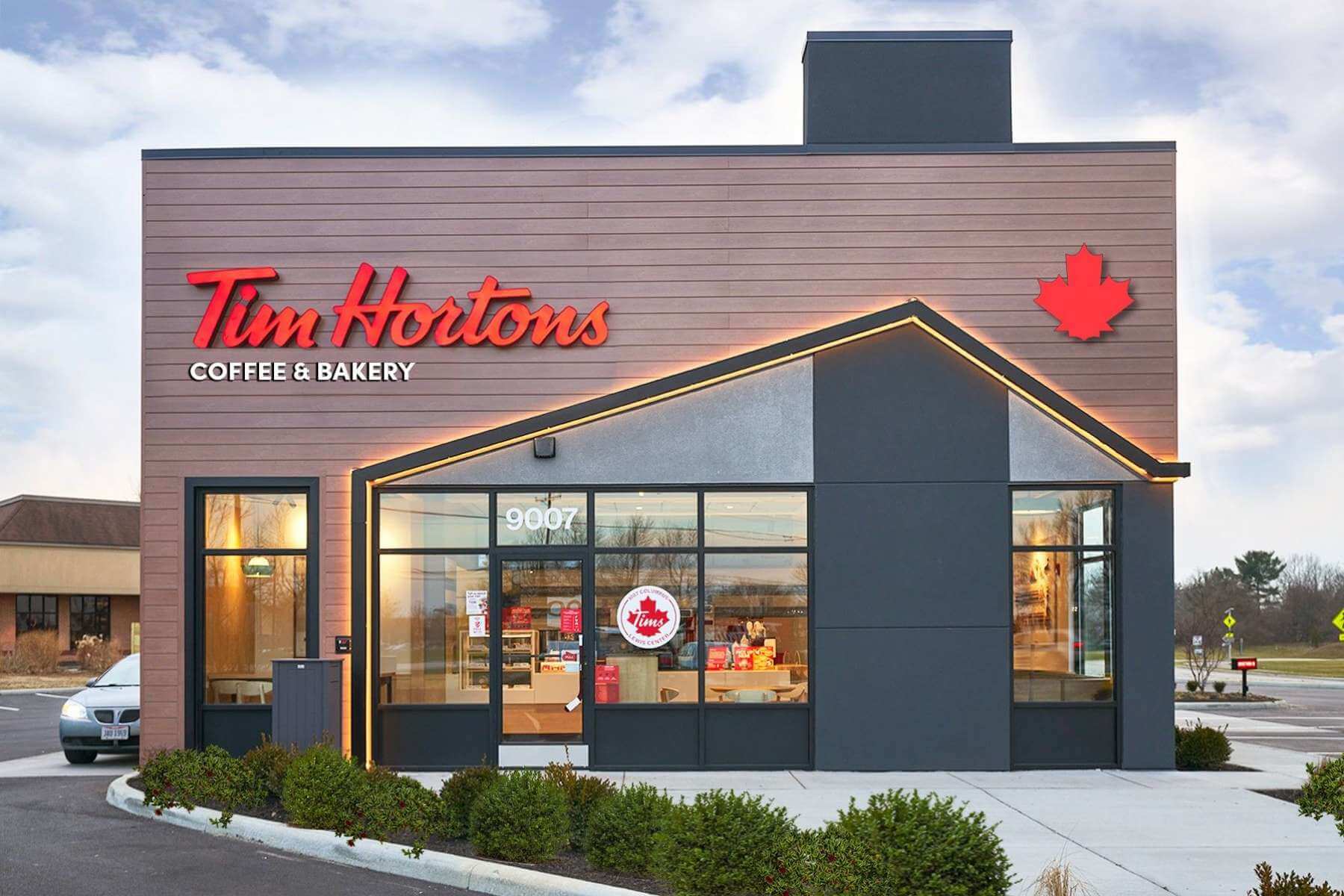 Ресторан быстрого питания Tim Hortons с обеденным залом на 24 посадочных места