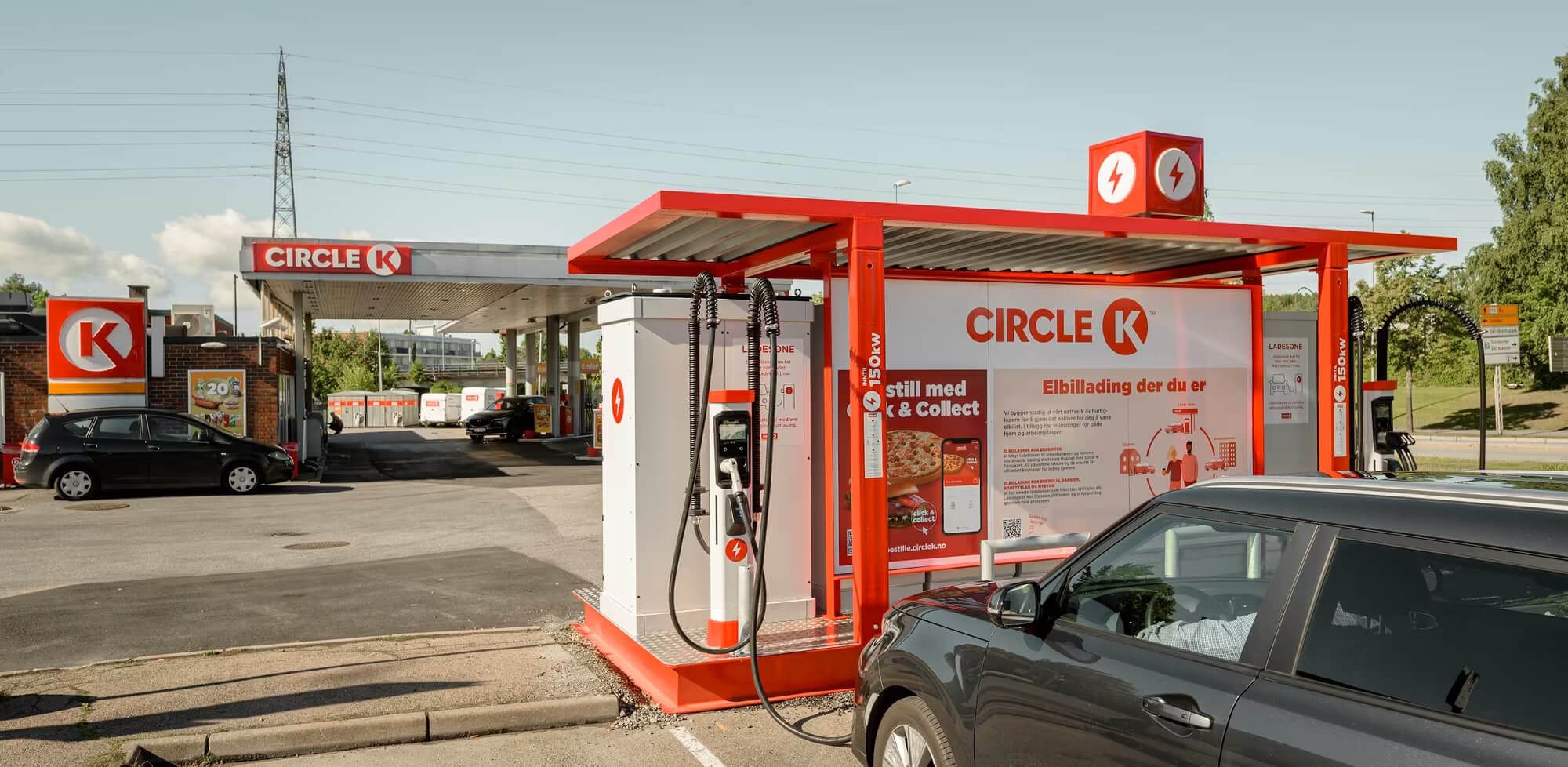 Мобильная зарядная станция для электромобилей ES300 Mobile Super Charger на АЗС Circle K (Норвегия)