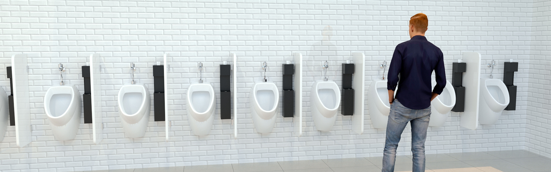 Инновационный диспенсер туалетной бумаги для писсуаров Туалет на АЗС