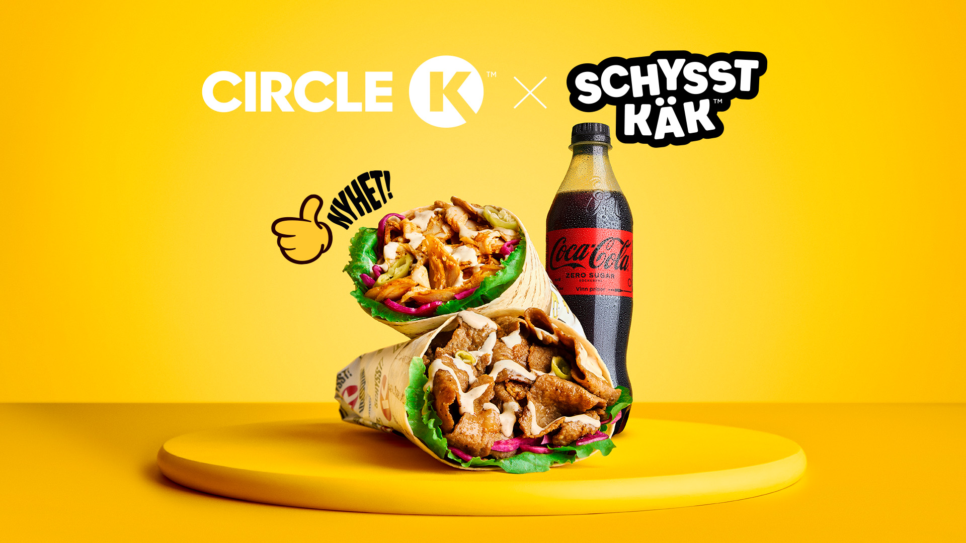 Circle K предлагает на АЗС три разных ролла-кебаба Schysst käk