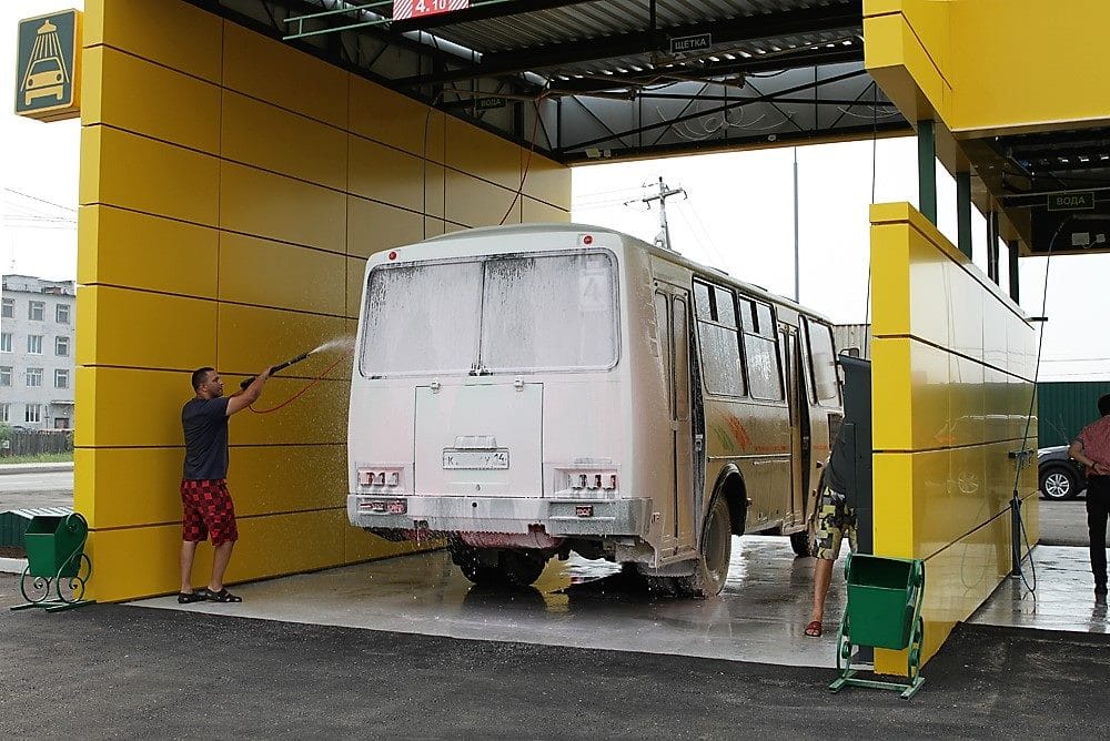 Автомойка самообслуживания для грузового автотранспорта