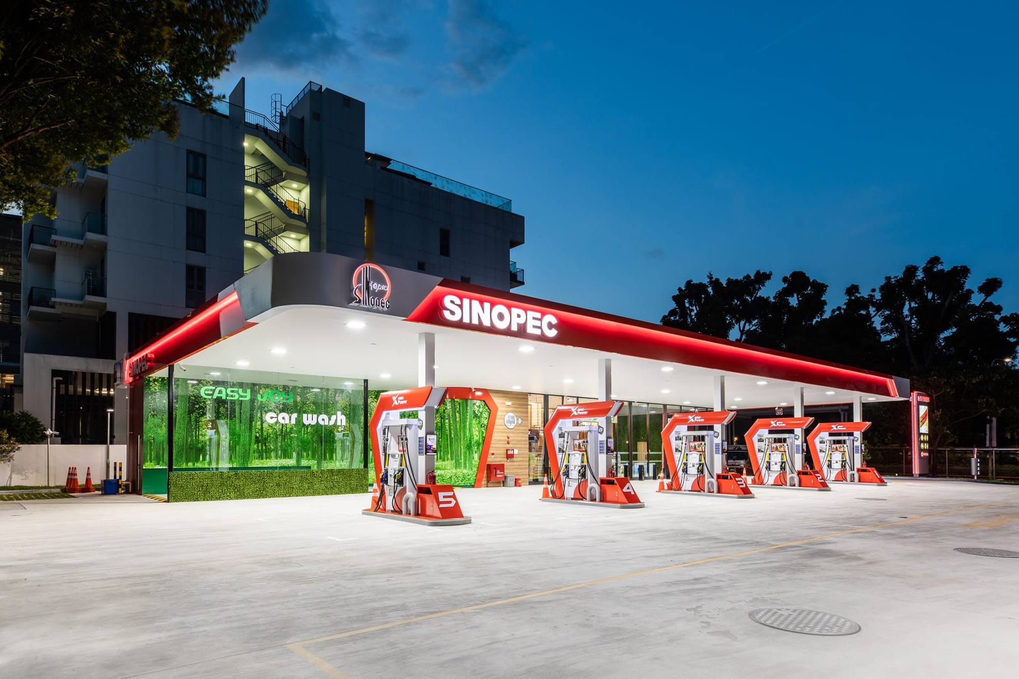 Китайская Sinopec расширяет свою сеть АЗС в Сингапуре