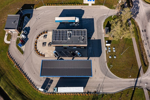 Virši начинает оборудовать свои автозаправочные станции солнечными панелями