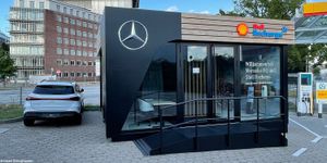 Электромобильность Mercedes-Benz на АЗС Shell в Германии