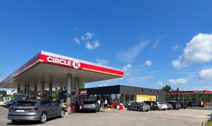 После реконструкции открыли самую большую АЗС Circle K в странах Балтии