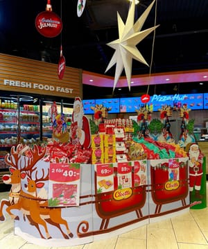 Рождественская выкладка в шведских магазинах Circle K