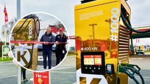Золотая зарядка для электромобилей на АЗС Circle K в Швеции