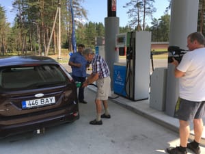 Муниципальная заправка в Эстонии