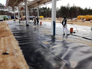 Герметизация автозаправочной станции в Польше